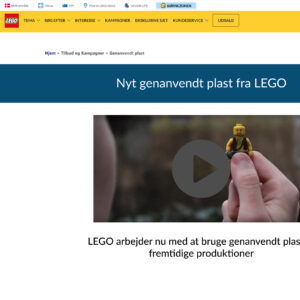 Read more about the article Legokampagne – Landingpage med fokus på bæredygtighed